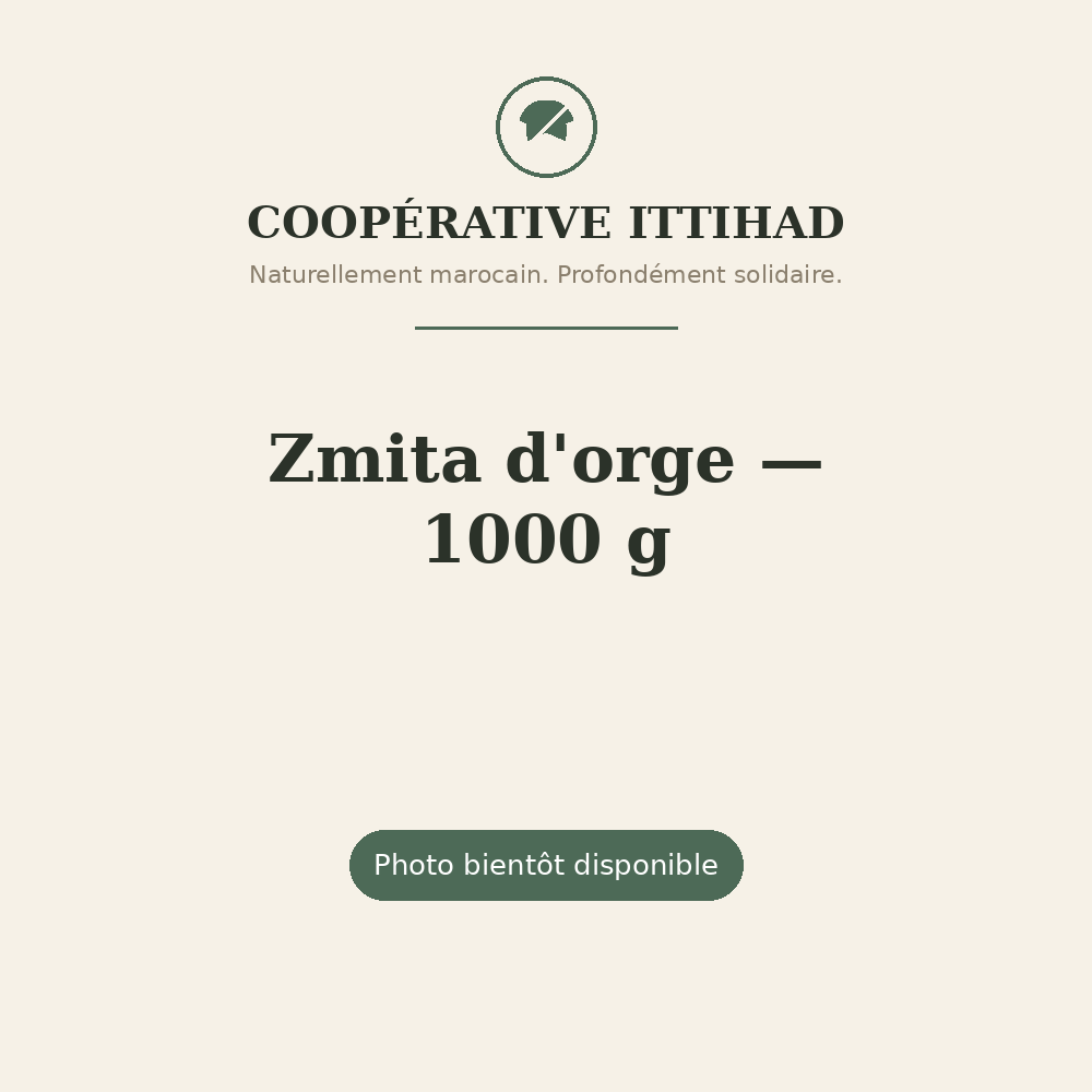 Zmita d'orge moulue — 1000 g